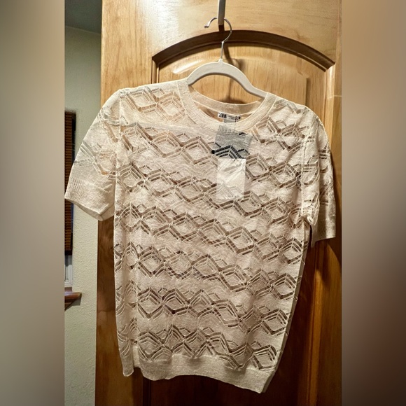 ZARA POINTELLE TOP - Picture 4 of 5